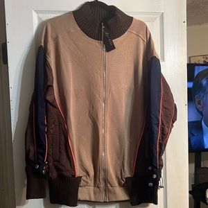 Cute brown and tan sweater dress